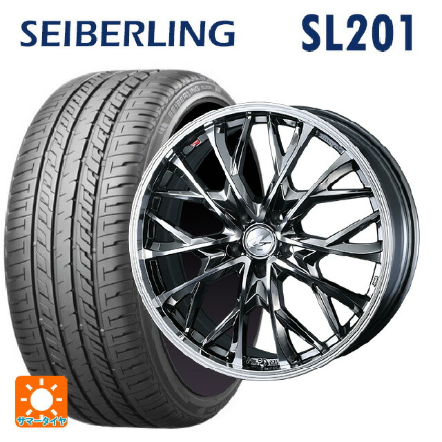 トヨタ ヴォクシー(90系)用 215/45R18 89W セイバーリング セイバーリング SL201(ブリヂストン工場生産） ウェッズ レオニス MV # BMCMC 新品サマータイヤホイール 4本セット｜タイヤホイール専門店コニシタイヤ