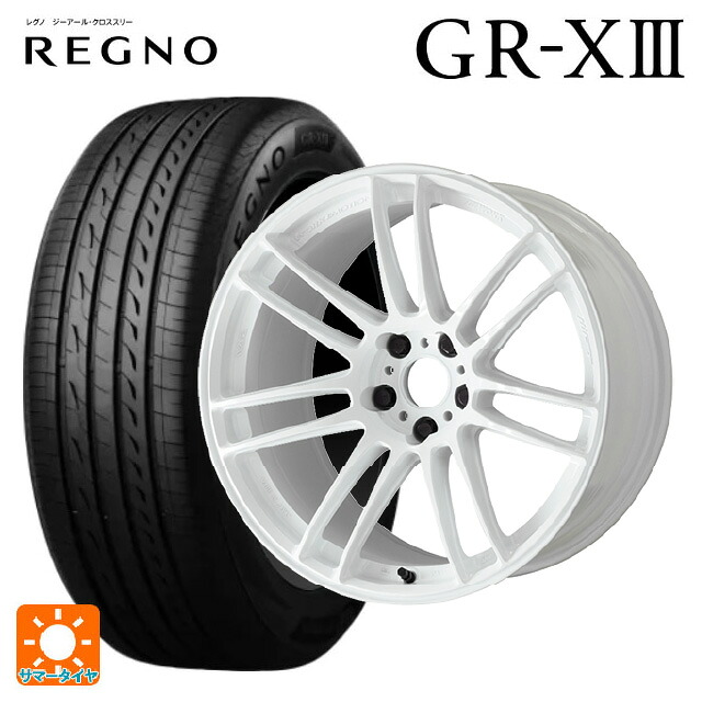 マツダ CX-80(KL5/KL3系)用 235/55R19 101V ブリヂストン レグノ GR-X3 正規品 ワーク エモーション ZR7 TW 新品サマータイヤホイール 4本セット
