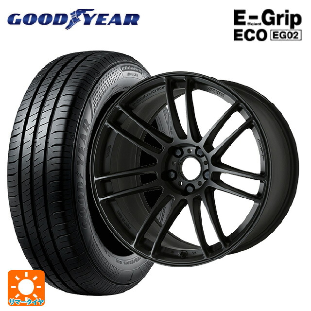 スバル レヴォーグ(VN系)用 215/50R17 91V グッドイヤー エフィシェントグリップ エコ EG02 ワーク エモーション ZR7 MBL 新品サマータイヤホイール 4本セット