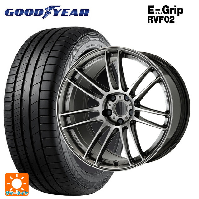 スバル レガシィアウトバック(BS系)用 245/45R19 102W XL グッドイヤー エフィシェントグリップ RVF02 ワーク エモーション ZR7 GGM 新品サマータイヤホイール 4本セット