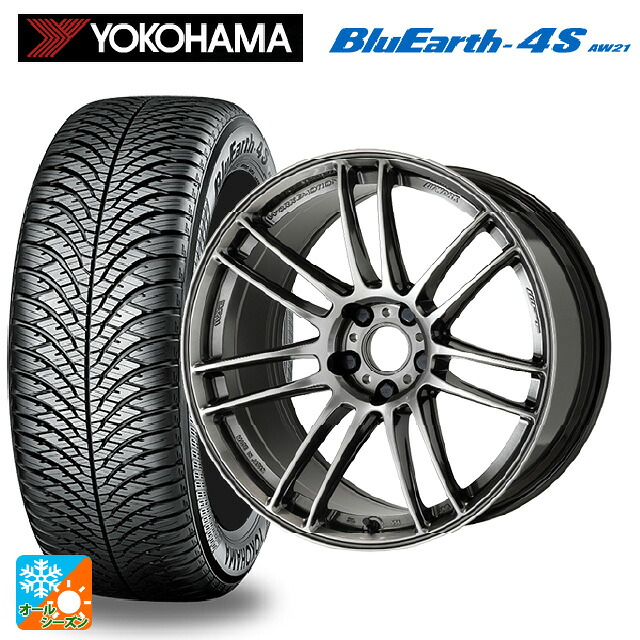 225/50R18 99W XL ヨコハマ ブルーアース4S AW21 # ワーク エモーション ZR7 GGM 18-7.5J 国産車用 オールシーズンタイヤホイール4本セット｜タイヤホイール専門店コニシタイヤ