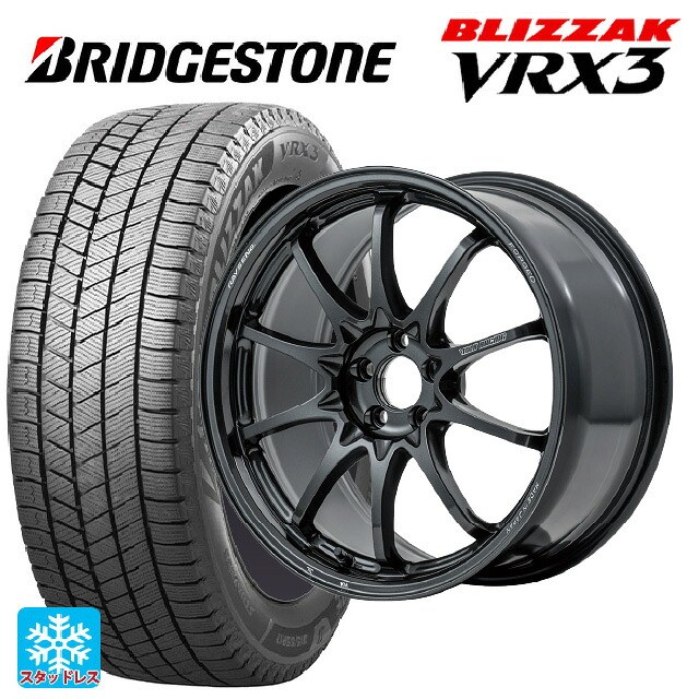 マツダ CX-80(KL5/KL3系)用 235/60R18 107Q XL ブリヂストン ブリザック VRX3 正規品 # レイズ ボルクレーシング CE28N プラス MM 新品スタッドレスタイヤホイール 4本セット