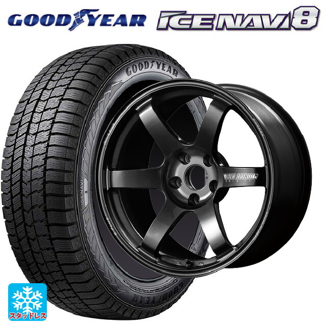 2022年製 225/55R19 99Q グッドイヤー アイスナビ8 # レイズ ボルクレーシング TE37サーガ S-プラス MM 19-8.5J 国産車用 スタッドレスタイヤホイール4本セット 248,910円