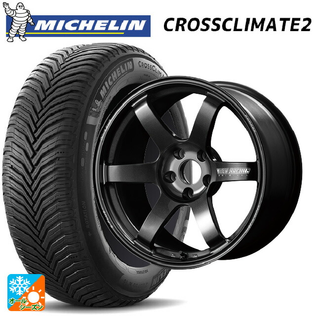 225/55R19 99V ミシュラン クロスクライメイト2 SUV 正規品 レイズ ボルクレーシング TE37サーガ S-プラス MM 19-8.5J 国産車用 オールシーズンタイヤホイール4本セット｜タイヤホイール専門店コニシタイヤ