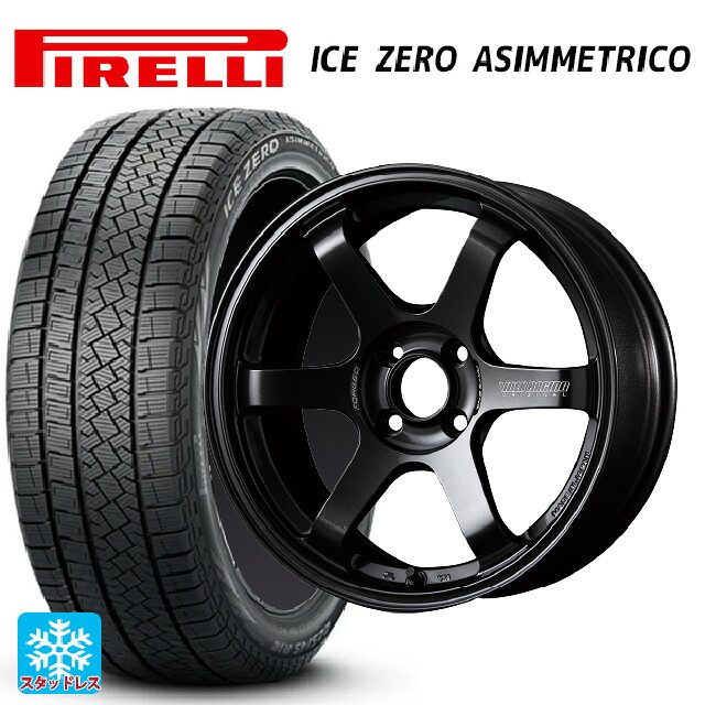 2024年製 195/65R16 92H ピレリ アイスゼロ アシンメトリコ 正規品 レイズ ボルクレーシング TE37ソニック MM 16-6J 国産車用 スタッドレスタイヤホイール4本セット