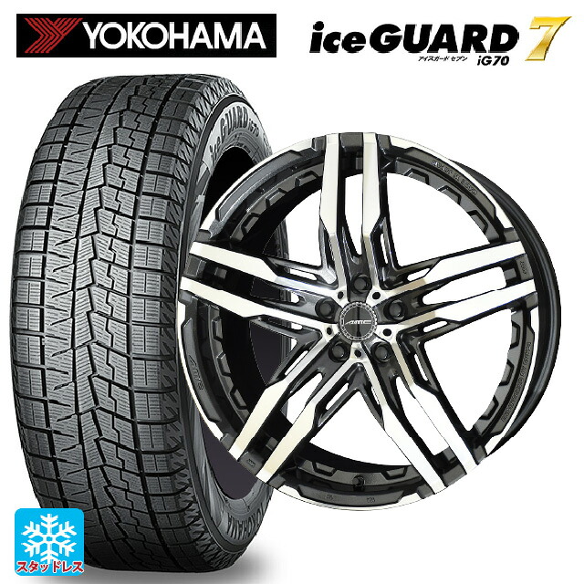 スバル WRX S4(VBH)用 255/40R18 99Q ヨコハマ アイスガード7(IG70) 共豊 シャレン RG # グラファイトメタル×ポリッシュ 新品スタッドレスタイヤホイール 4本セット|タイヤホイール専門店コニシタイヤ