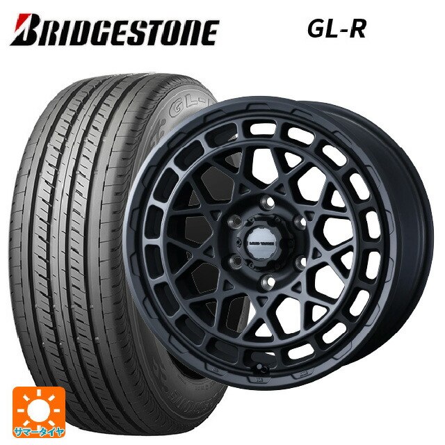 215/65R16 109/107R ブリヂストン GL-R 正規品 ウェッズ マッドヴァンス X タイプM # フルマットブラック 16-6.5J 国産車用 サマータイヤホイール4本セット|タイヤホイール専門店コニシタイヤ