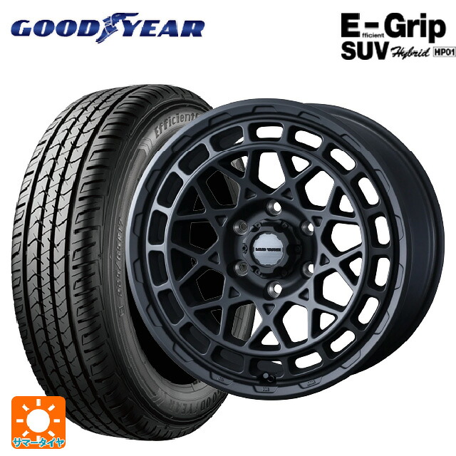 トヨタ ランドクルーザーFJ(240系)用 265/70R17 115S グッドイヤー エフィシェントグリップSUV HP01 ウェッズ マッドヴァンス X タイプM フルマットブラック 新品サマータイヤホイール 4本セット|タイヤホイール専門店コニシタイヤ
