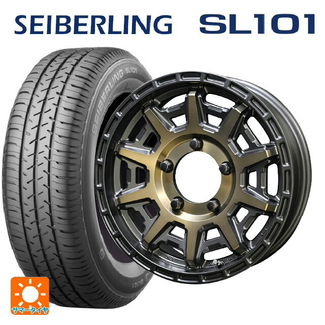 215/65R16 98S セイバーリング セイバーリング SL101(ブリヂストン工場生産） 共豊 PPX D10X ブラック×ポリッシュ×マットブロンズクリア 16-5.5J 国産車用 サマータイヤホイール4本セット