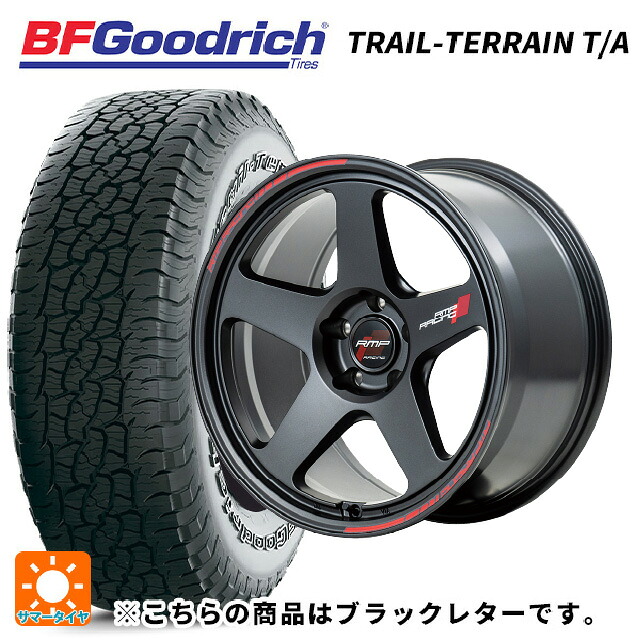 225/60R18 100H BFグッドリッチ トレイルテレーン T/A ブラックレター 正規品 エムアイディー MIDレーシング TR50 ターマックブラック 18-7.5J 国産車用 サマータイヤホイール4本セット
