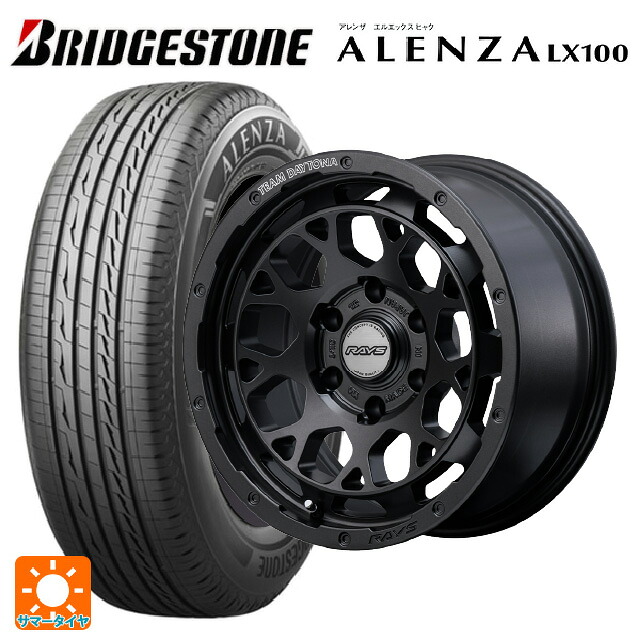 トヨタ ランドクルーザープラド(150系)用 275/65R17 115H ブリヂストン アレンザLX100 正規品 レイズ チームデイトナ M9+ スペックm AOJ 新品サマータイヤホイール 4本セット