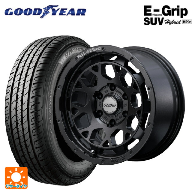 トヨタ ランドクルーザープラド(150系)用 275/65R17 115H グッドイヤー エフィシェントグリップSUV HP01 レイズ チームデイトナ M9+ スペックm AOJ 新品サマータイヤホイール 4本セット 124,550円