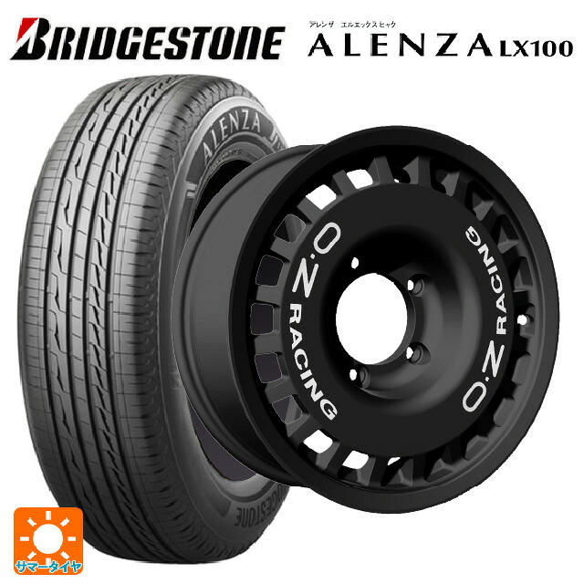 215/65R16 98H ブリヂストン アレンザLX100 正規品 # オーゼット レーシング ラリーレーシング 4×4 Matt Black 16-5.5J 国産車用 サマータイヤホイール4本セット
