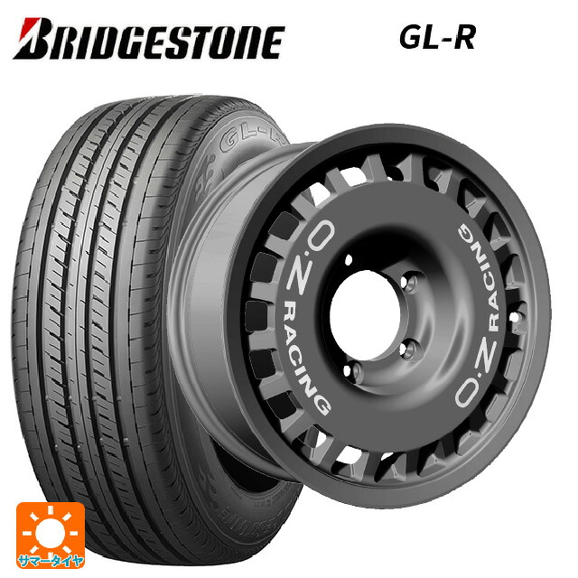 215/65R16 109/107R ブリヂストン GL-R 正規品 オーゼット レーシング ラリーレーシング 4×4 ダークグラファイト 16-6J 国産車用 サマータイヤホイール4本セット