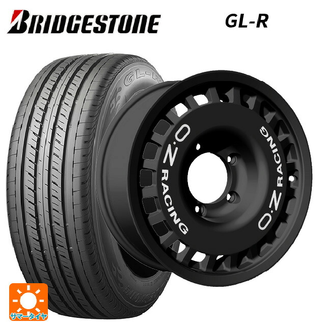 215/65R16 109/107R ブリヂストン GL-R 正規品 オーゼット レーシング ラリーレーシング 4×4 Matt Black 16-6J 国産車用 サマータイヤホイール4本セット