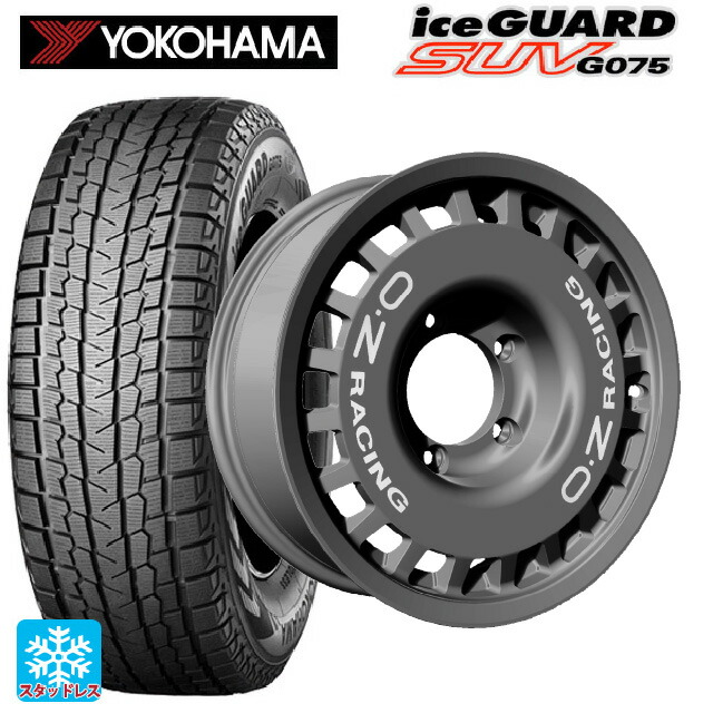 スズキ ジムニー(64系)用 185/85R16 105/103L ヨコハマ アイスガードSUV G075 # オーゼット レーシング ラリーレーシング 4×4 ダークグラファイト 新品スタッドレスタイヤホイール 4本セット