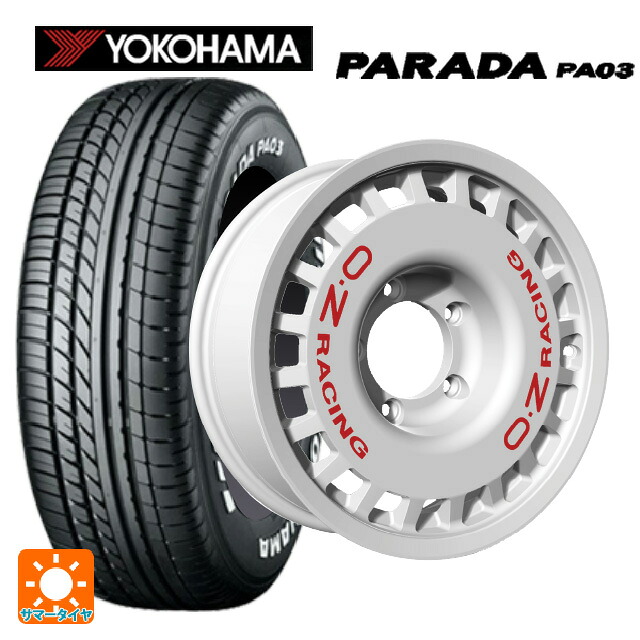 215/65R16 109/107S ヨコハマ パラダ PA03 ホワイトレター オーゼット レーシング ラリーレーシング 4×4 Race White 16-5.5J 国産車用 サマータイヤホイール4本セット