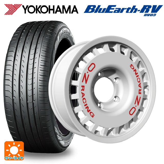 215/65R16 98H ヨコハマ ブルーアース RV03 # オーゼット レーシング ラリーレーシング 4×4 Race White 16-6J 国産車用 サマータイヤホイール4本セット