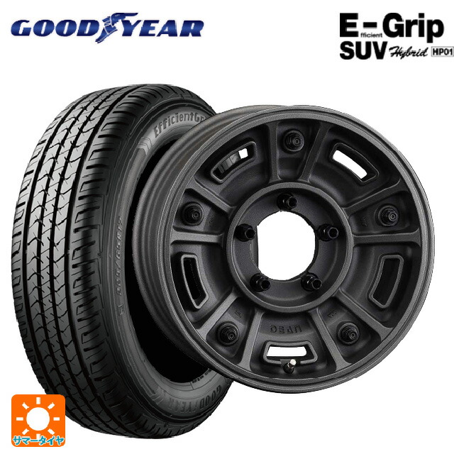 スズキ ジムニー(64系)用 175/80R16 91S グッドイヤー エフィシェントグリップSUV HP01 クリムソン ディーン BJ メキシカン ショットチャコールブラック 新品サマータイヤホイール 5本セット 110,750円
