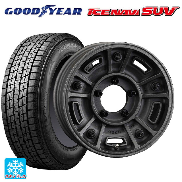 225/70R16 103Q グッドイヤー アイスナビ SUV クリムソン ディーン BJ メキシカン ショットチャコールブラック 16-5.5J 国産車用 スタッドレスタイヤホイール4本セット