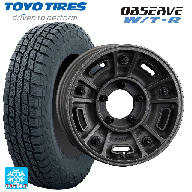 スズキ ジムニー(64系)用 185/85R16 105N トーヨー オブザーブ W/T-R クリムソン ディーン BJ メキシカン ショットチャコールブラック 新品スタッドレスタイヤホイール 5本セット|タイヤホイール専門店コニシタイヤ