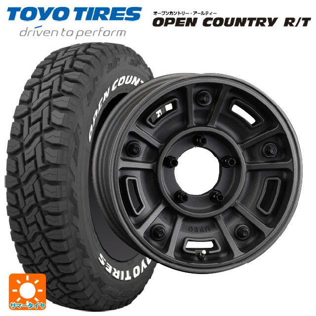 215/65R16 109/107Q トーヨー オープンカントリー RT ホワイトレター クリムソン ディーン BJ メキシカン ショットチャコールブラック 16-6J 国産車用 サマータイヤホイール4本セット