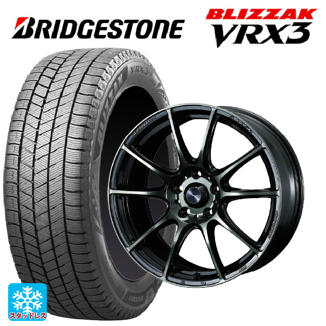 ホンダ ステップワゴン(RP6~8)用 205/60R16 96Q XL ブリヂストン ブリザック VRX3 正規品 ウェッズ ウェッズスポーツ SA25R WBC 新品スタッドレスタイヤホイール 4本セット