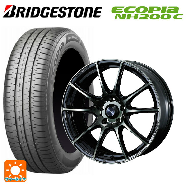 スズキ スイフトスポーツ(ZC33S)用 195/45R17 81W ブリヂストン エコピア NH200C 正規品 ウェッズ ウェッズスポーツ SA25R WBC 新品サマータイヤホイール 4本セット｜タイヤホイール専門店コニシタイヤ