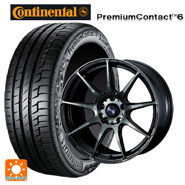 トヨタ アクア(PK16/PK15系)用 185/65R15 88H コンチネンタル プレミアムコンタクト 6 正規品 # ウェッズ ウェッズスポーツ SA99R WBC 新品サマータイヤホイール 4本セット