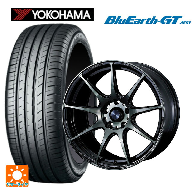 トヨタ GRヤリス(PA系)用 235/40R18 95W XL ヨコハマ ブルーアースGT AE51 ウェッズ ウェッズスポーツ SA99R WBC 新品サマータイヤホイール 4本セット|タイヤホイール専門店コニシタイヤ