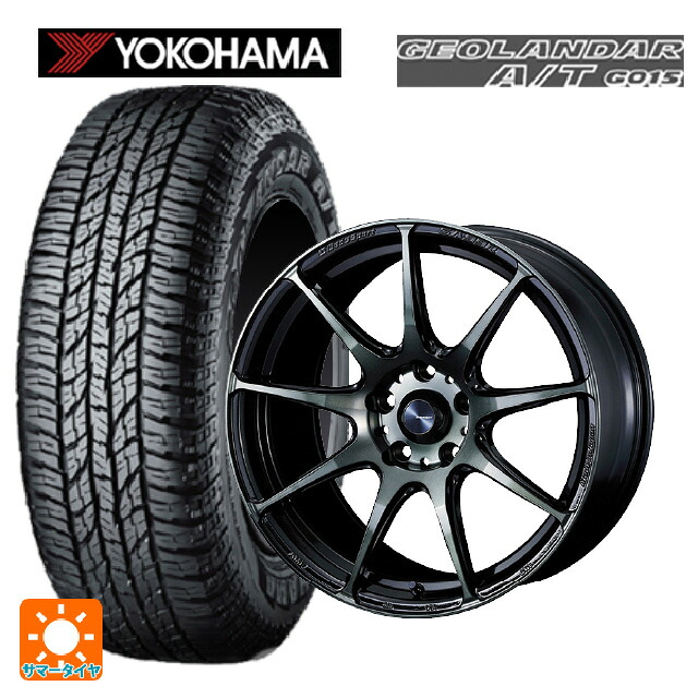 スズキ ハスラー(MR52/92S)用 165/60R15 77H ヨコハマ ジオランダー A/T G015 ブラックレター 正規品 ウェッズ ウェッズスポーツ SA99R WBC 新品サマータイヤホイール 4本セット
