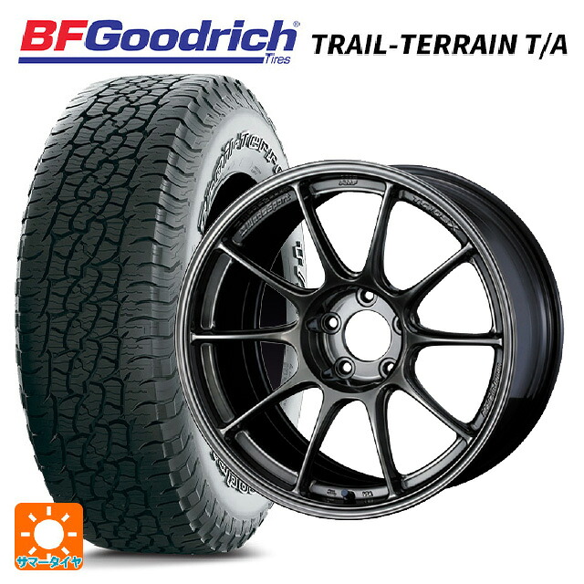 245/65R17 111T XL BFグッドリッチ トレイルテレーン T/A ホワイトレター 正規品 ウェッズ ウェッズスポーツ TC105X フォージド EJ-TI 17-7.5J 国産車用 サマータイヤホイール4本セット