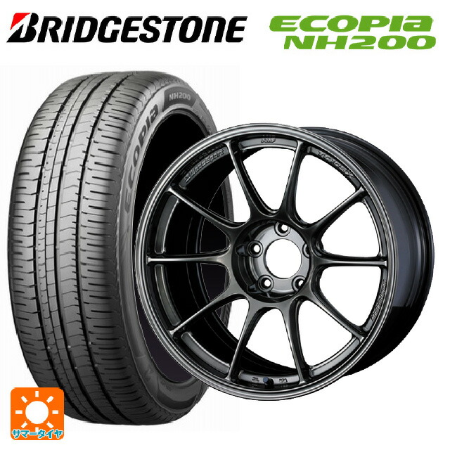 215/55R17 94V ブリヂストン エコピア NH200 正規品 ウェッズ ウェッズスポーツ TC105X フォージド EJ-TI 17-7.5J 国産車用 サマータイヤホイール4本セット 401,040円