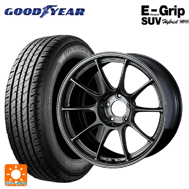 225/65R18 103H グッドイヤー エフィシェントグリップSUV HP01 ウェッズ ウェッズスポーツ TC105X フォージド EJ-TITAN 18-8.5J 国産車用 サマータイヤホイール4本セット|タイヤホイール専門店コニシタイヤ