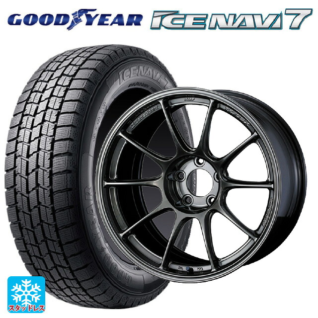 2024年製 235/50R18 97Q グッドイヤー アイスナビ7(数量限定) # ウェッズ ウェッズスポーツ TC105X フォージド EJ-TITAN 18-8.5J 国産車用 スタッドレスタイヤホイール4本セット