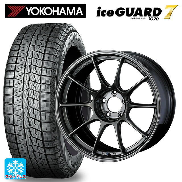 245/40R19 98Q ヨコハマ アイスガード7(IG70) ウェッズ ウェッズスポーツ TC105X フォージド EJ-TITAN 19-8.5J 国産車用 スタッドレスタイヤホイール4本セット