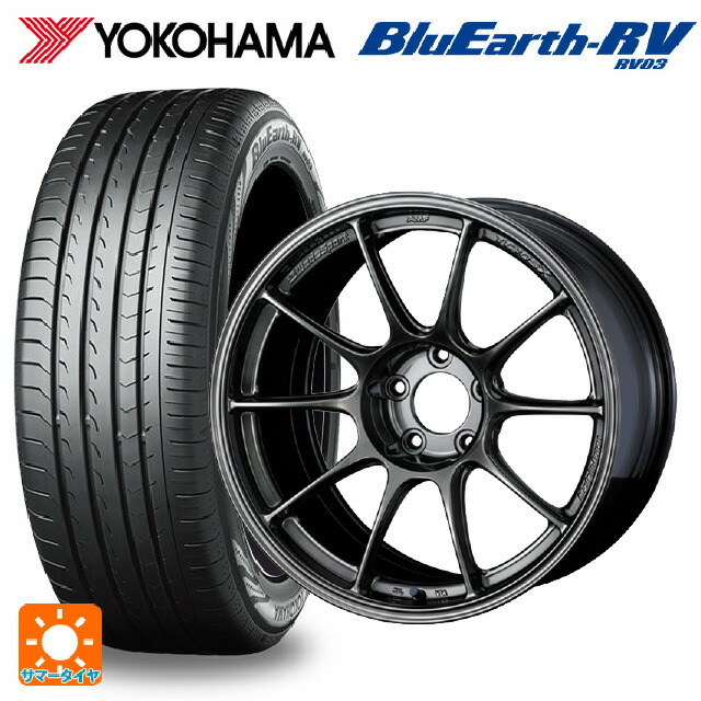 225/60R17 99H ヨコハマ ブルーアース RV03 # ウェッズ ウェッズスポーツ TC105X フォージド EJ-TI 17-7.5J 国産車用 サマータイヤホイール4本セット
