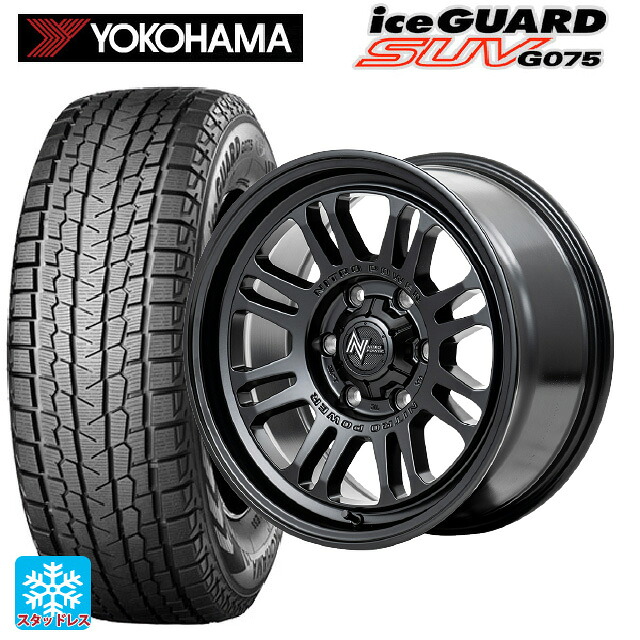在庫有 トヨタ ハイエース(200系)用 2025年製 215/65R16 109/107Q ヨコハマ アイスガードSUV G075 # エムアイディー ナイトロパワー M16 アサルト セミグロスブラック 新品スタッドレスタイヤホイール 4本セット