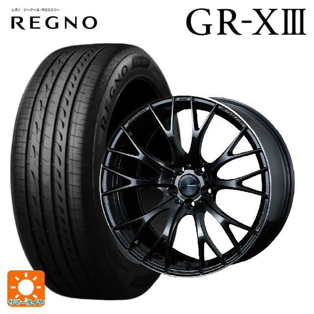 ミツビシ デリカD:5(3DA系)用 245/45R19 102W XL ブリヂストン レグノ GR-X3 正規品 # ウェッズ ウェッズスポーツ SA20R METAL-BLACK/F 新品サマータイヤホイール 4本セット 205,725円