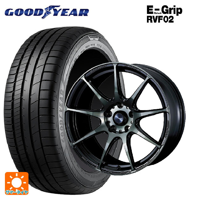 トヨタ ヴォクシー(90系)用 205/55R17 95V XL グッドイヤー エフィシェントグリップ RVF02 ウェッズ ウェッズスポーツ SA99R WBC 新品サマータイヤホイール 4本セット｜タイヤホイール専門店コニシタイヤ