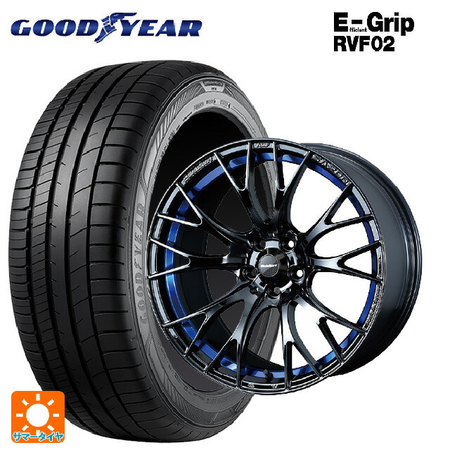 225/60R17 99H グッドイヤー エフィシェントグリップ RVF02 ウェッズ ウェッズスポーツ SA20R BLC2 17-7J 国産車用 サマータイヤホイール4本セット｜タイヤホイール専門店コニシタイヤ
