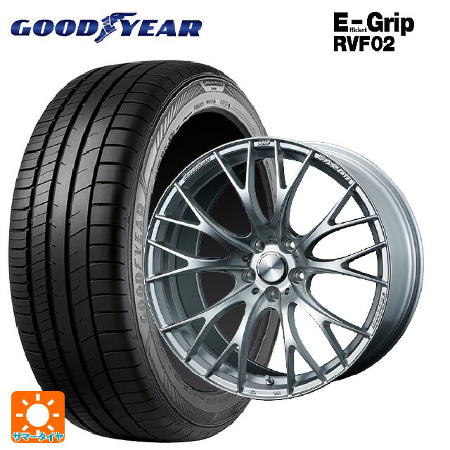 245/40R20 99W XL グッドイヤー エフィシェントグリップ RVF02 ウェッズ ウェッズスポーツ SA20R VI-SILVER 20-8.5J 国産車用 サマータイヤホイール4本セット