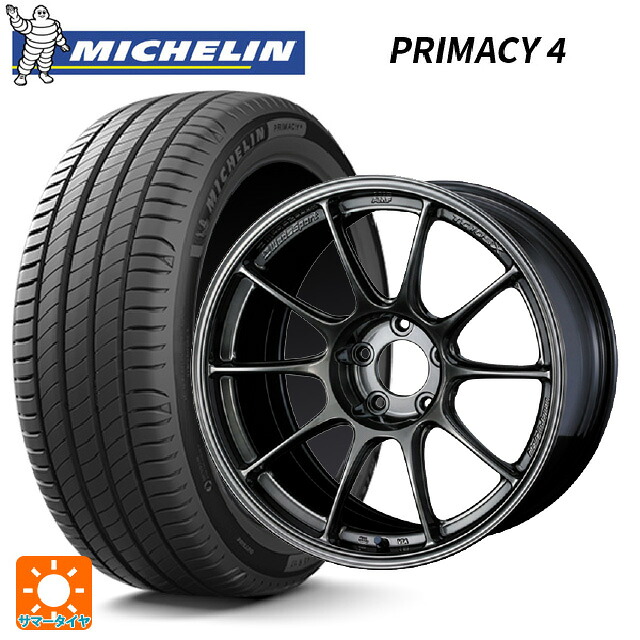 225/65R17 102H ミシュラン 正規品 プライマシー4 SUV ウェッズ ウェッズスポーツ TC105X フォージド EJ-TI 17-7.5J 国産車用 サマータイヤホイール4本セット｜タイヤホイール専門店コニシタイヤ