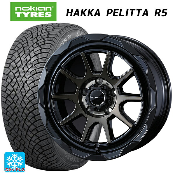 2023年製 225/45R17 94T XL ノキアン ハッカペリッタR5 ウェッズ マッドヴァンス06 ブラックポリッシュブロンズクリア 17-7J 国産車用 スタッドレスタイヤホイール4本セット 95,810円
