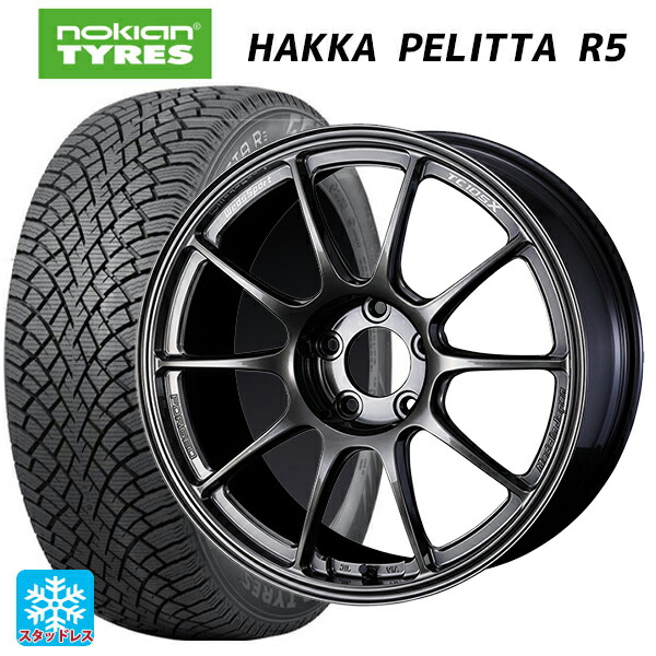 トヨタ GRヤリス(PA系)用 225/40R18 92T XL ノキアン ハッカペリッタR5 ウェッズ ウェッズスポーツ TC105X フォージド EJ-TITAN 新品スタッドレスタイヤホイール 4本セット|タイヤホイール専門店コニシタイヤ