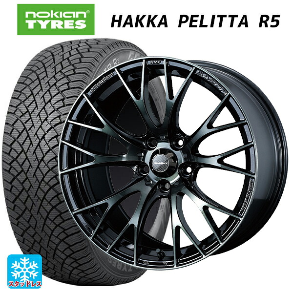 ミツビシ ランサーエボリューション10(CZ4A)用 245/40R18 97T XL ノキアン ハッカペリッタR5 ウェッズ ウェッズスポーツ SA20R WBC 新品スタッドレスタイヤホイール 4本セット|タイヤホイール専門店コニシタイヤ