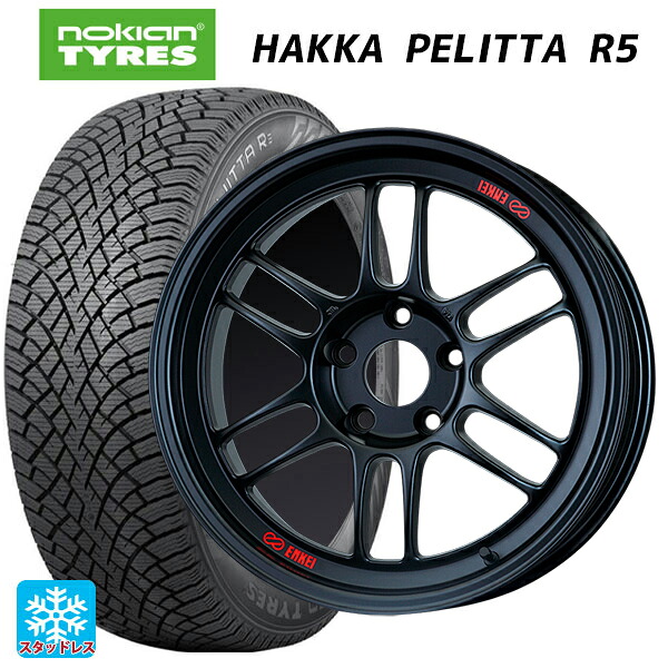 185/60R15 88R XL ノキアン ハッカペリッタR5 エンケイ レーシング RPF1 マットブラック 15-7J 国産車用 スタッドレスタイヤホイール4本セット|タイヤホイール専門店コニシタイヤ
