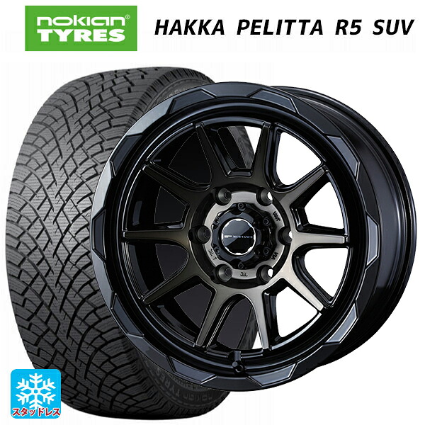 2024年製 265/65R17 116R XL ノキアン ハッカペリッタR5 SUV # ウェッズ マッドヴァンス06 ブラックポリッシュブロンズクリア 17-8J 国産車用 スタッドレスタイヤホイール4本セット