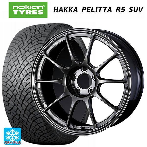 トヨタ ハリアー(80系)用 225/60R18 104R XL ノキアン ハッカペリッタR5 SUV ウェッズ ウェッズスポーツ TC105X フォージド EJ-TITAN 新品スタッドレスタイヤホイール 4本セット｜タイヤホイール専門店コニシタイヤ