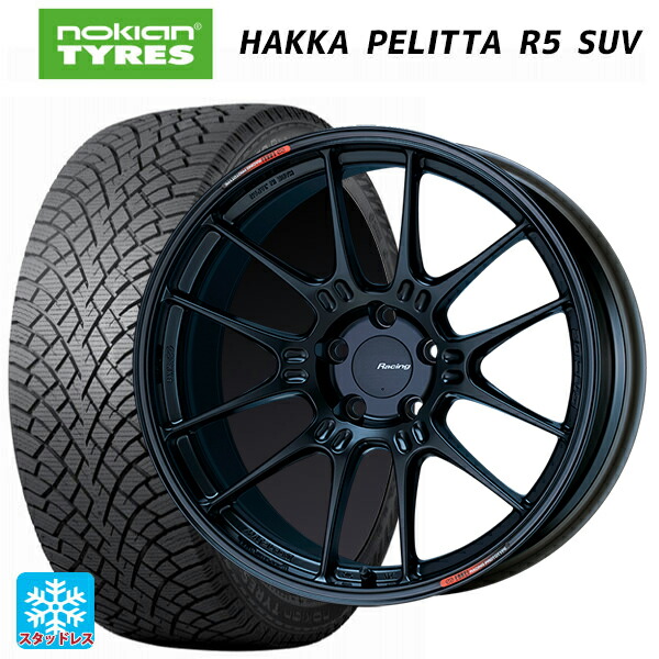 スバル フォレスター(SL系)用 235/50R19 103R XL ノキアン ハッカペリッタR5 SUV エンケイ レーシング GTC02 マットブラック 新品スタッドレスタイヤホイール 4本セット
